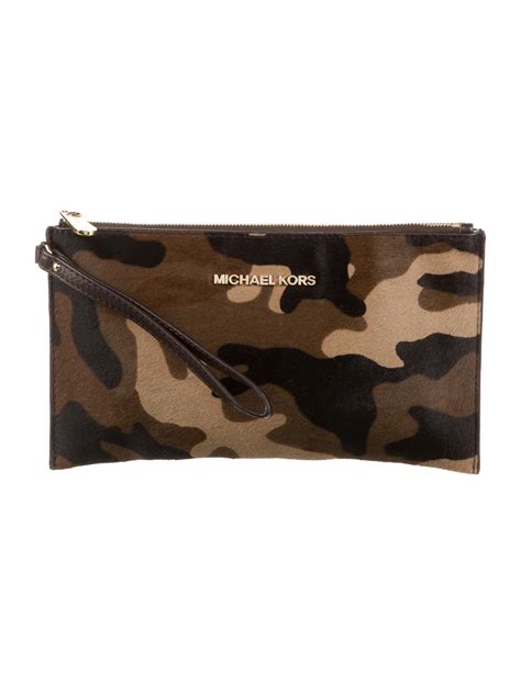 Michael Kors Ponyhair Army Fatigue Clutch 